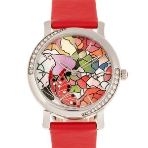 BTHBR8702 NWT Women's Leather Band Watch